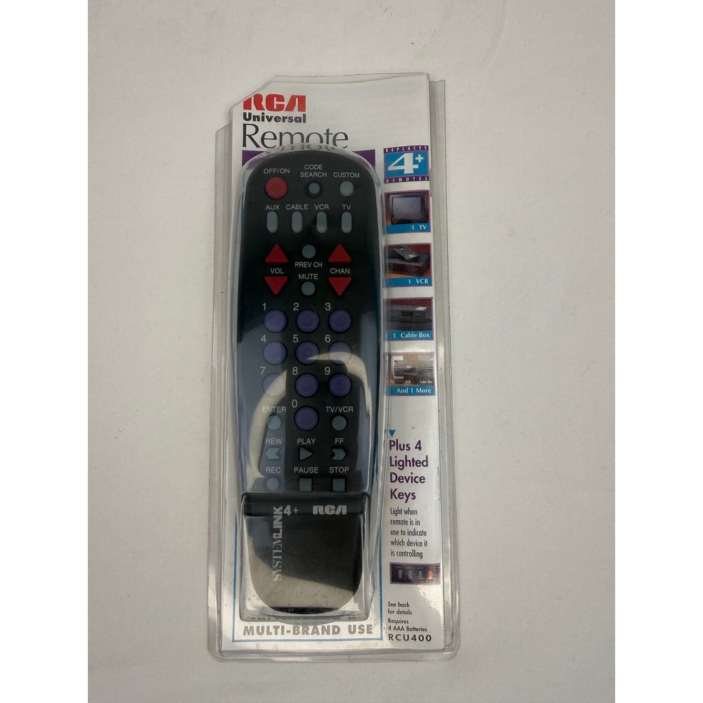RCA SystemLink 4+ Universal Remote Control RCU400 Multi-Brand 4-in-1 New Sealed